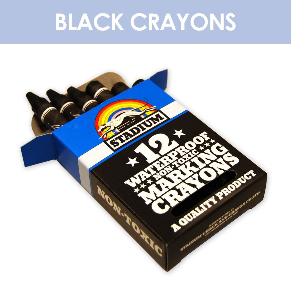Black Crayons (12 pack) - JB Packaging