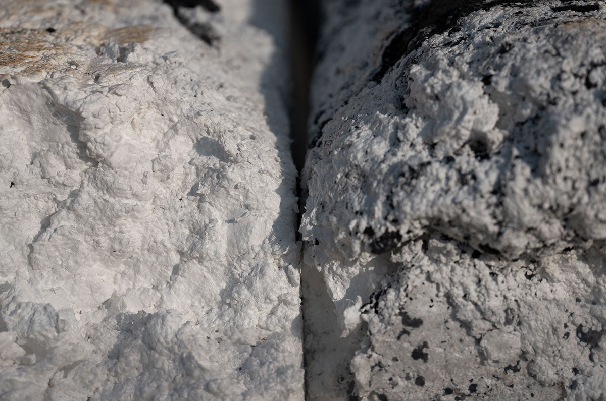 Compacted EPS Expanded Polystyrene ready for recycling